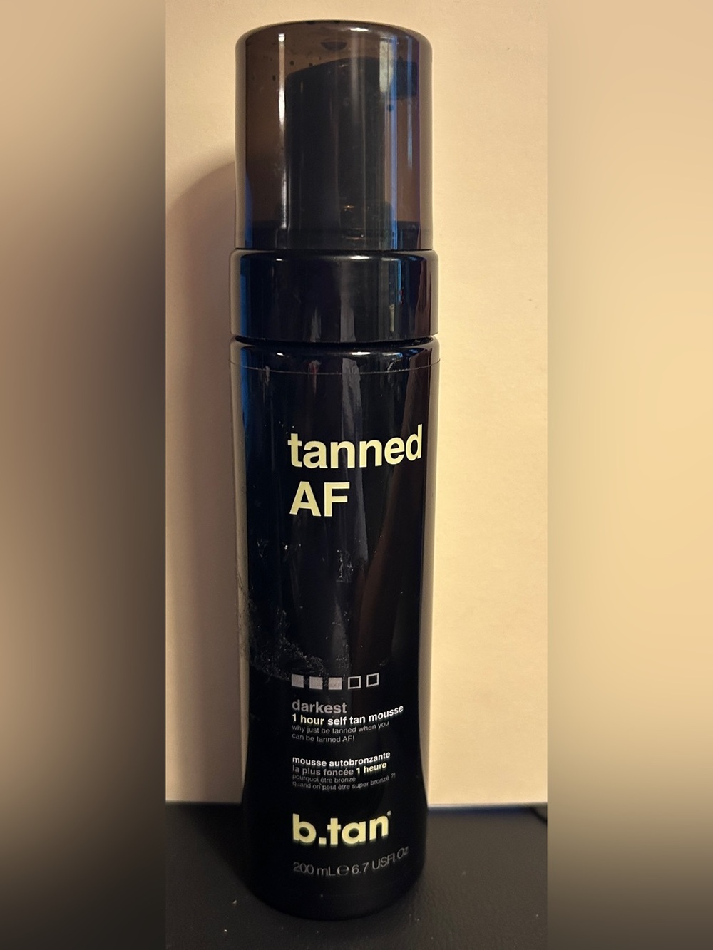b.tan Darkest Self Tanner Mousse | Fake It Till You Make It Best 1 Hour Express